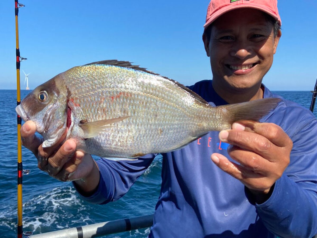 a man holding a fish