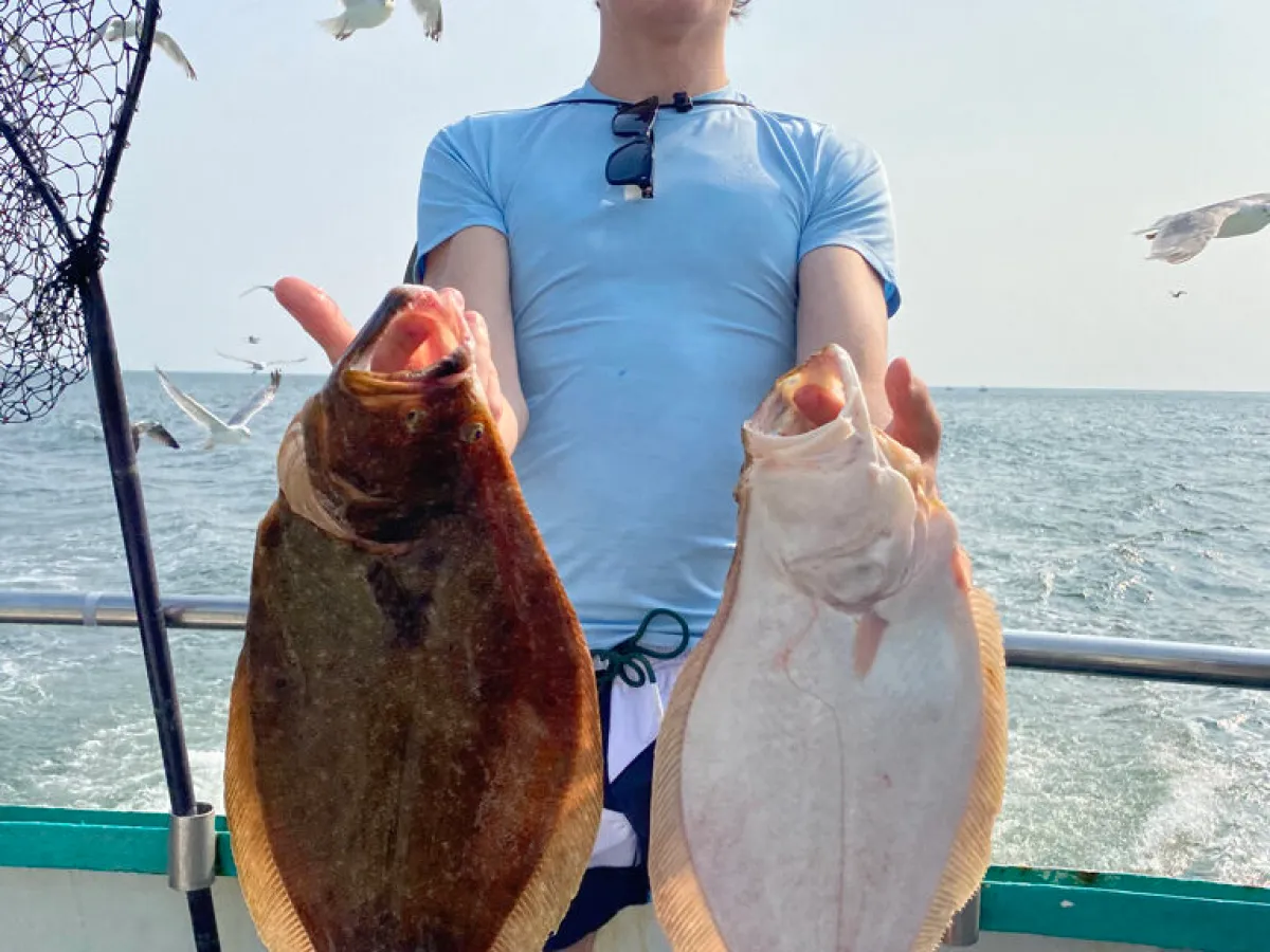 a person holding a fish in the water