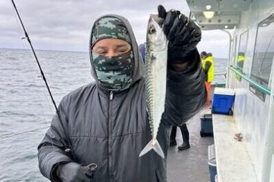 a person standing on a boat