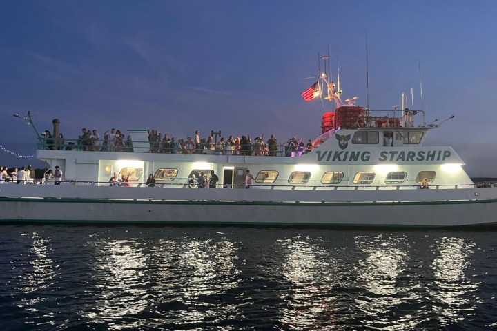 a large ship in a body of water